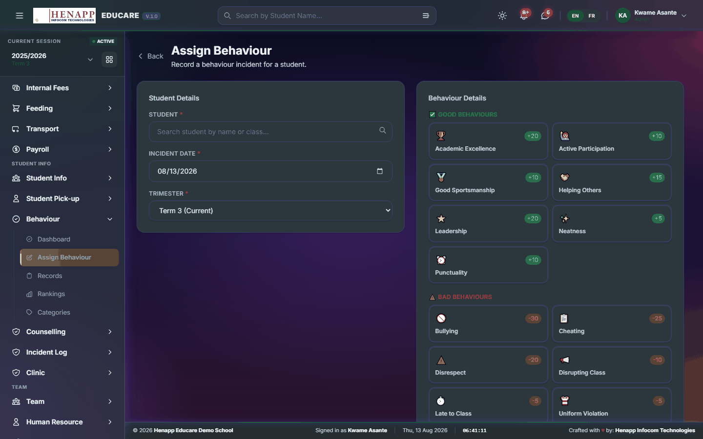 Assign Behaviour — Behaviour