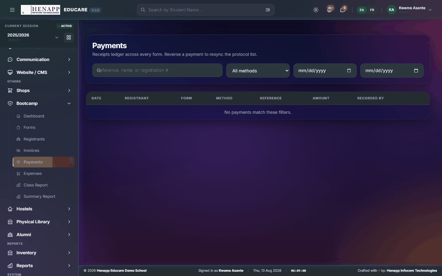 Payments — Bootcamp