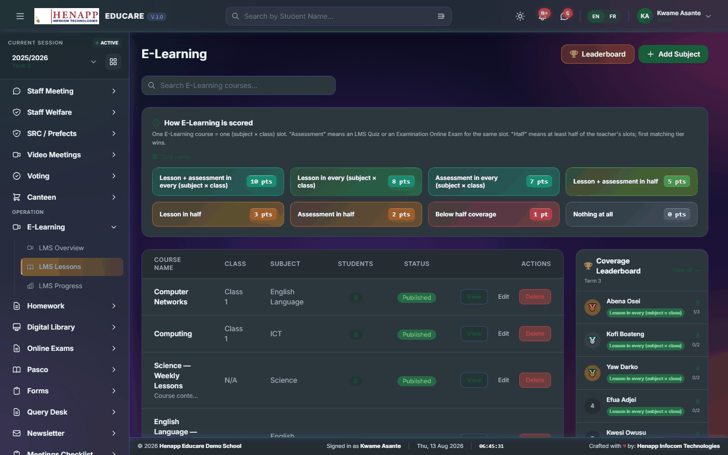 LMS Lessons — E-Learning