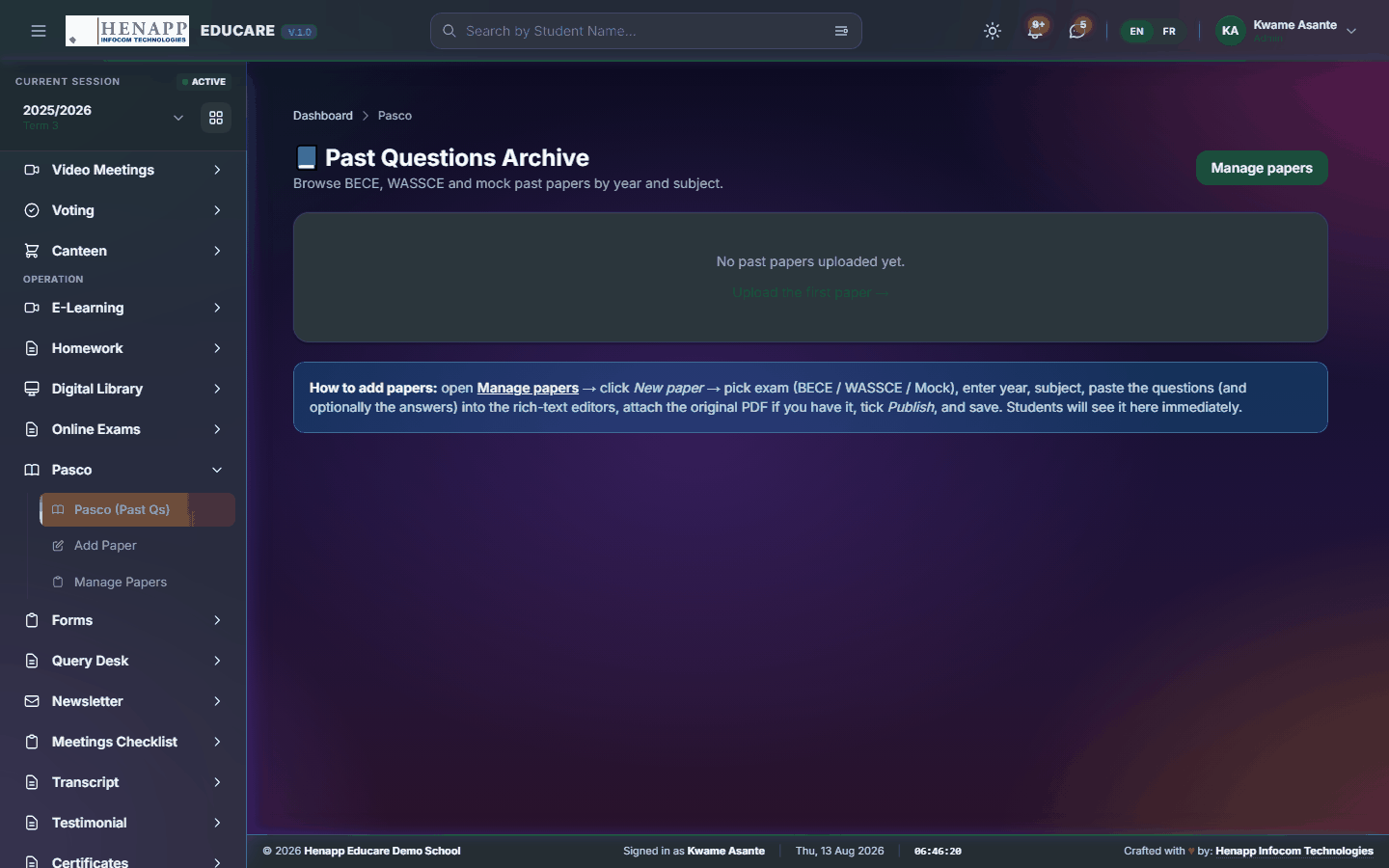 Pasco (Past Qs) — Pasco