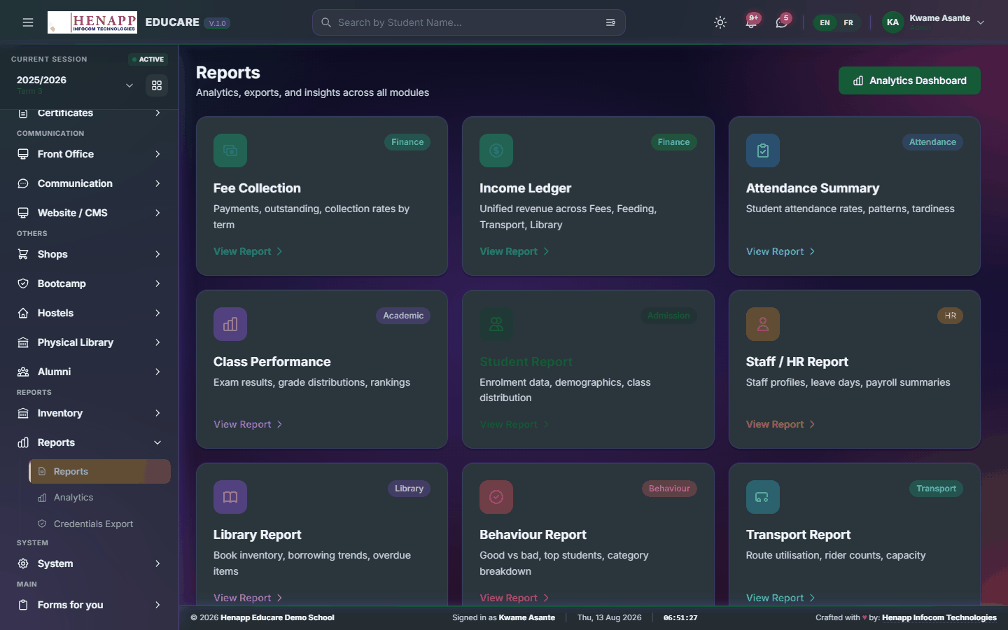 Reports — Reports