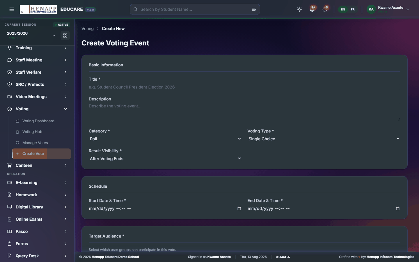 Create Vote — Voting